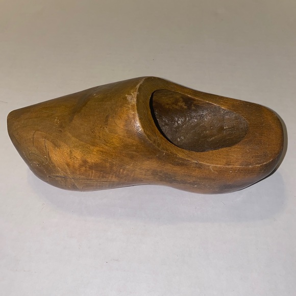 Vintage The Wooden Shoe Factory Holland MI Wooden Shoe Wall Pocket Wall Hanging - Picture 4 of 12